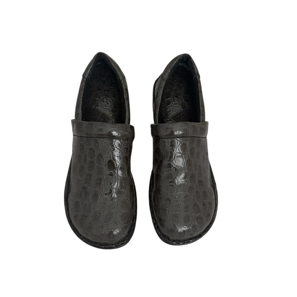 B.o.c. Womens Peggy Gray Patent Crocodile Round Toe Size 7.5 - Picture 10 of 10